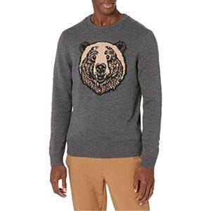 Goodthreads Gray Bear Crewneck Pullover Sweater Size XXXL Tall